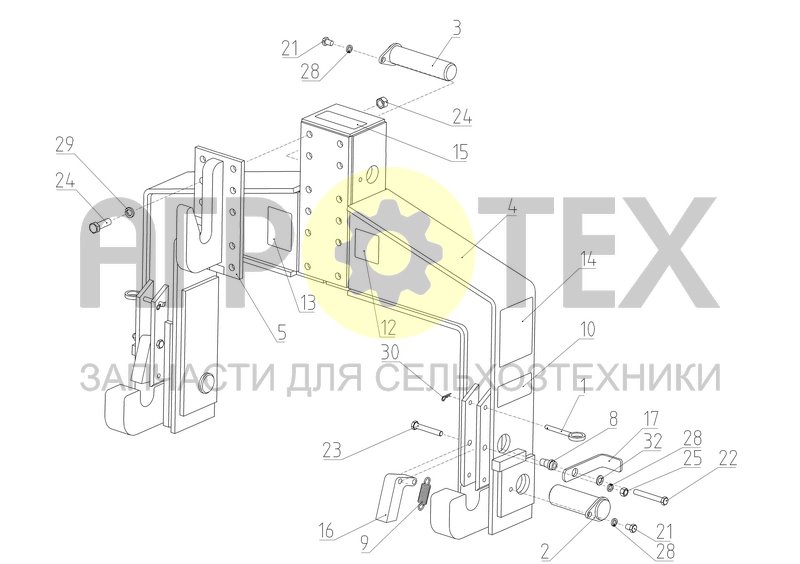 Чертеж Механизм подъемный (86027919R)